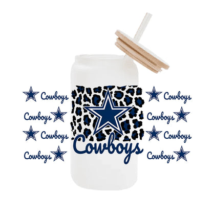 NFL Team Glass Wrap – 16oz Libbey Can Cup Sleeve
