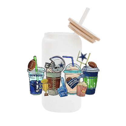 NFL Team Glass Wrap – 16oz Libbey Can Cup Sleeve