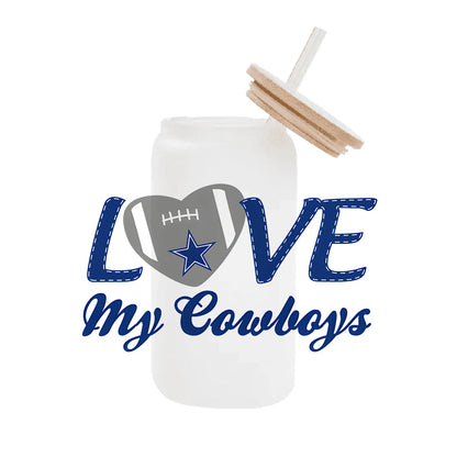 NFL Team Glass Wrap – 16oz Libbey Can Cup Sleeve