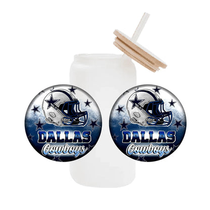 NFL Team Glass Wrap – 16oz Libbey Can Cup Sleeve