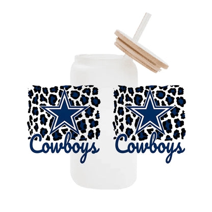 NFL Team Glass Wrap – 16oz Libbey Can Cup Sleeve